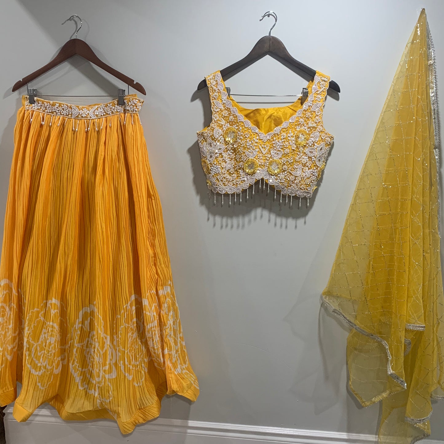 Beadwork Lengha Choli - Size 36 image 0