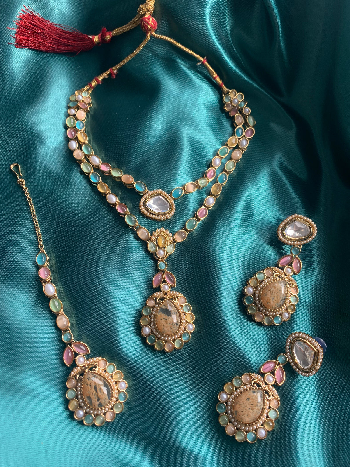 Long Sabyasachi Inspired Necklace Set