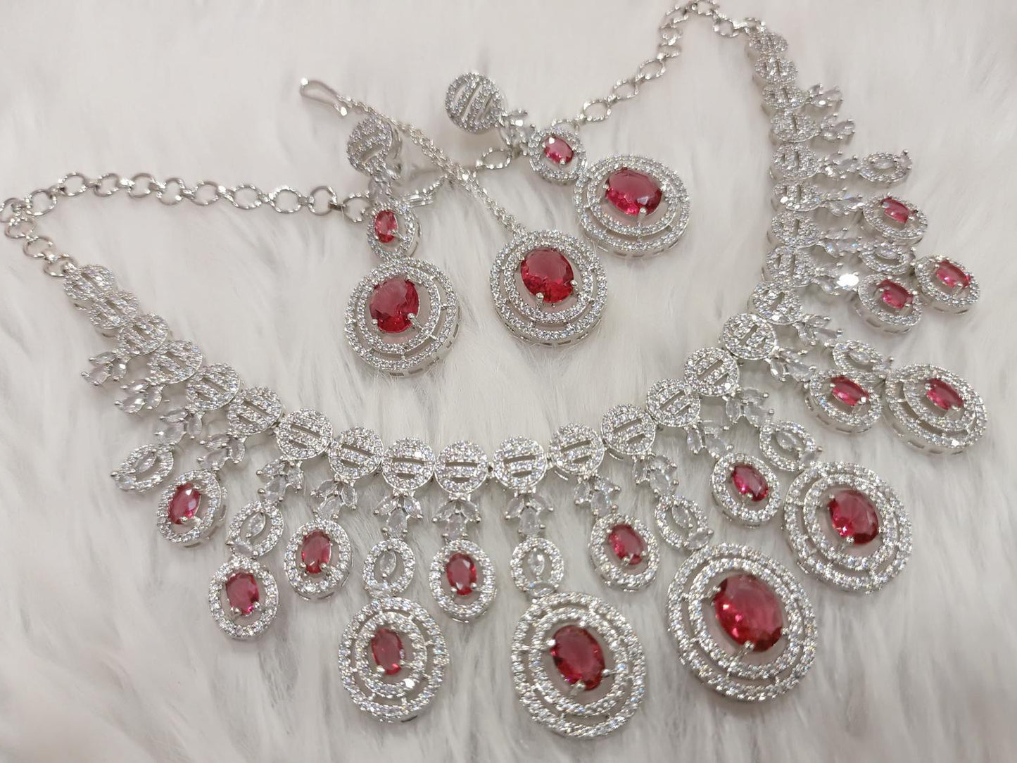 American Diamond Necklace Set