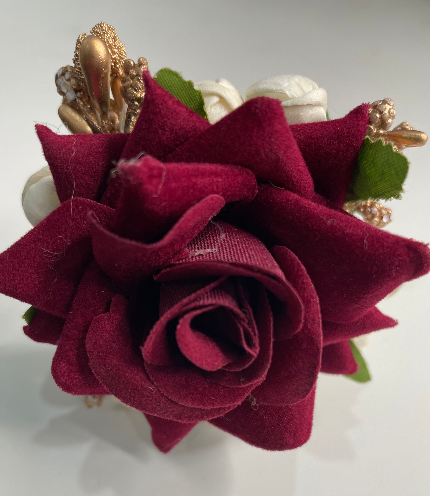 Faux Rose Hair Accessory image 1