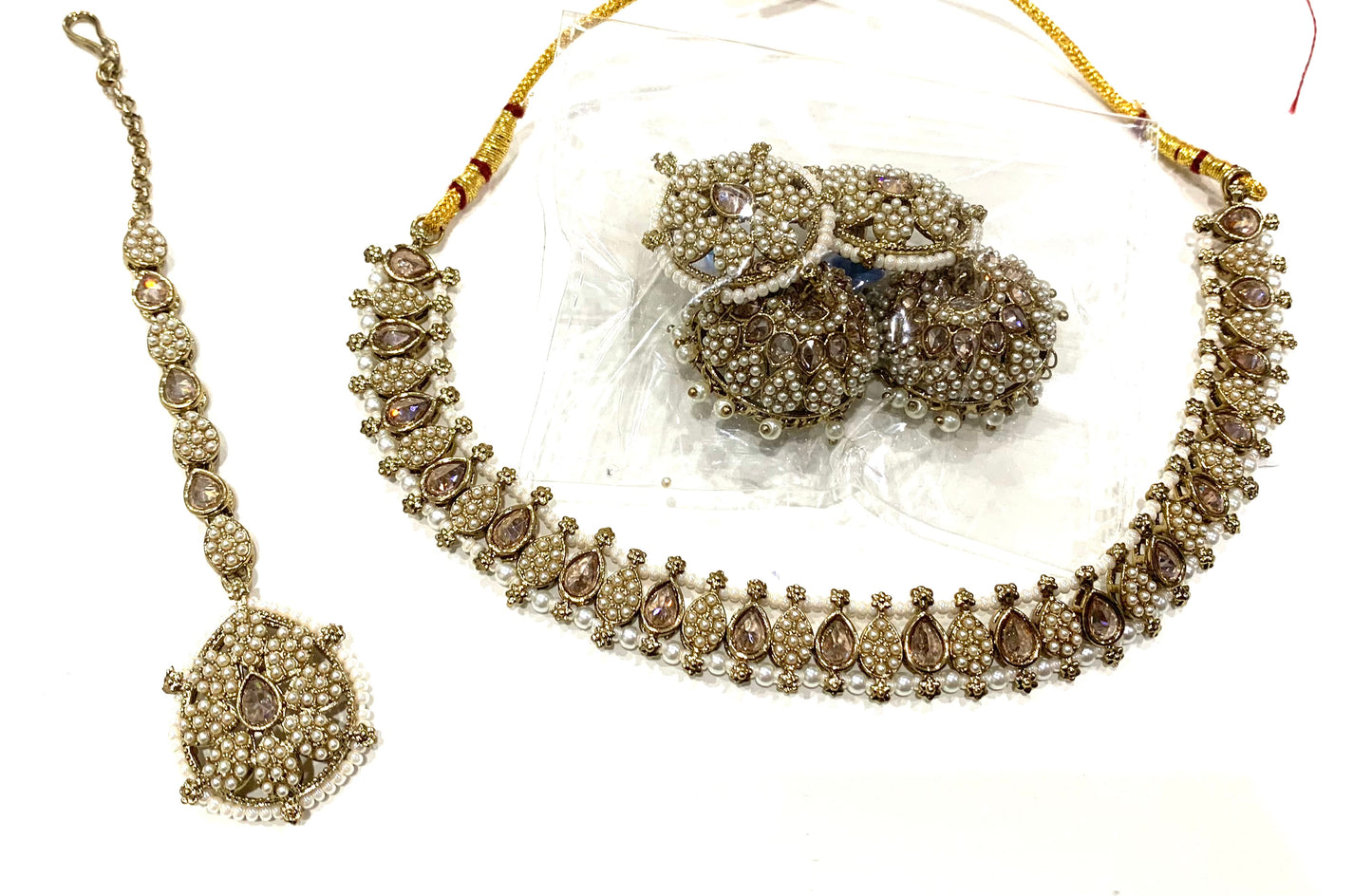 Dainty Polki Necklace Set
