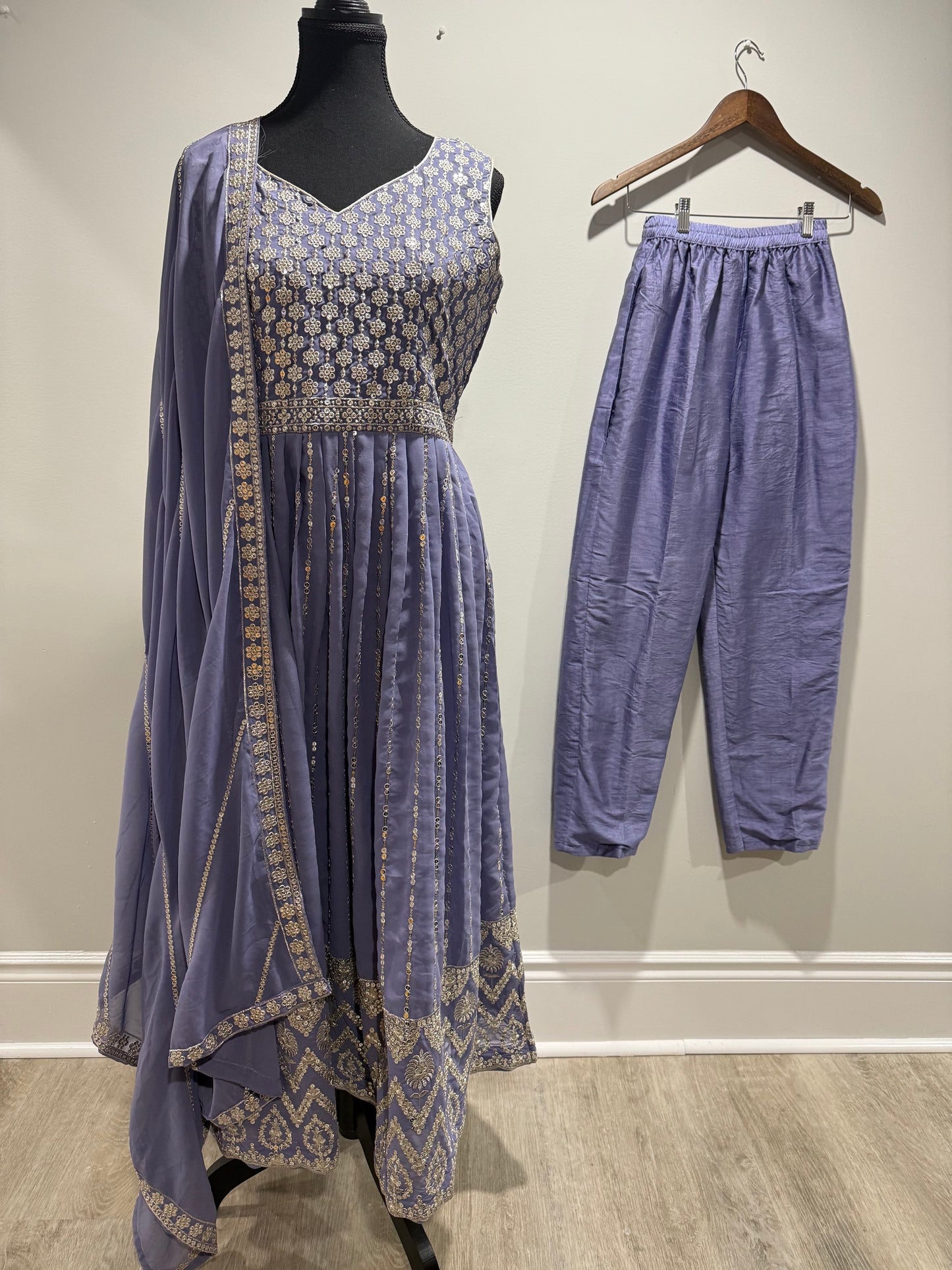 Anarkali Suit with Pants image 0