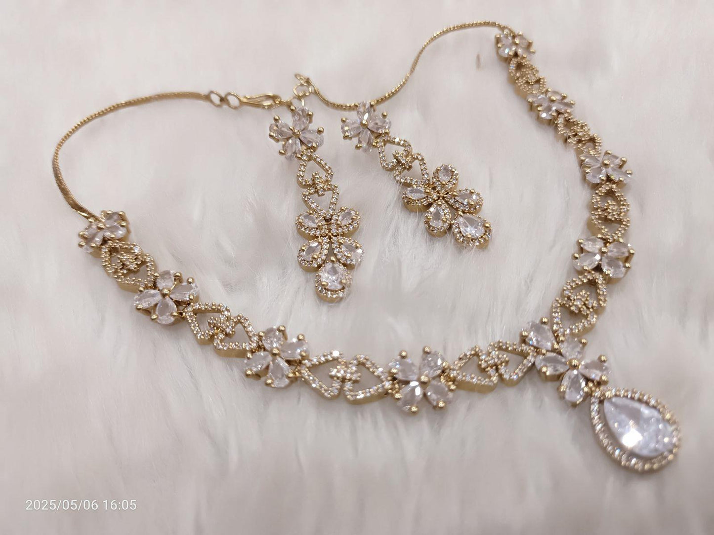 American Diamond Necklace Set