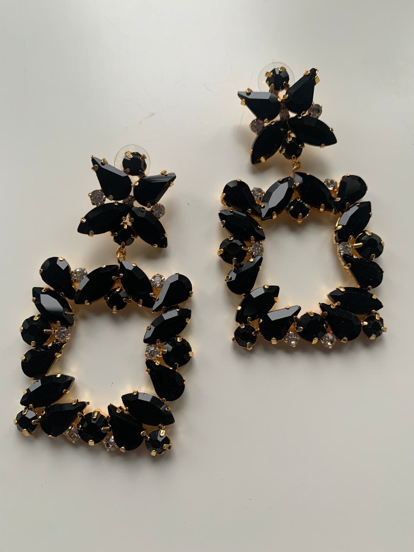 Crystal Square Earrings