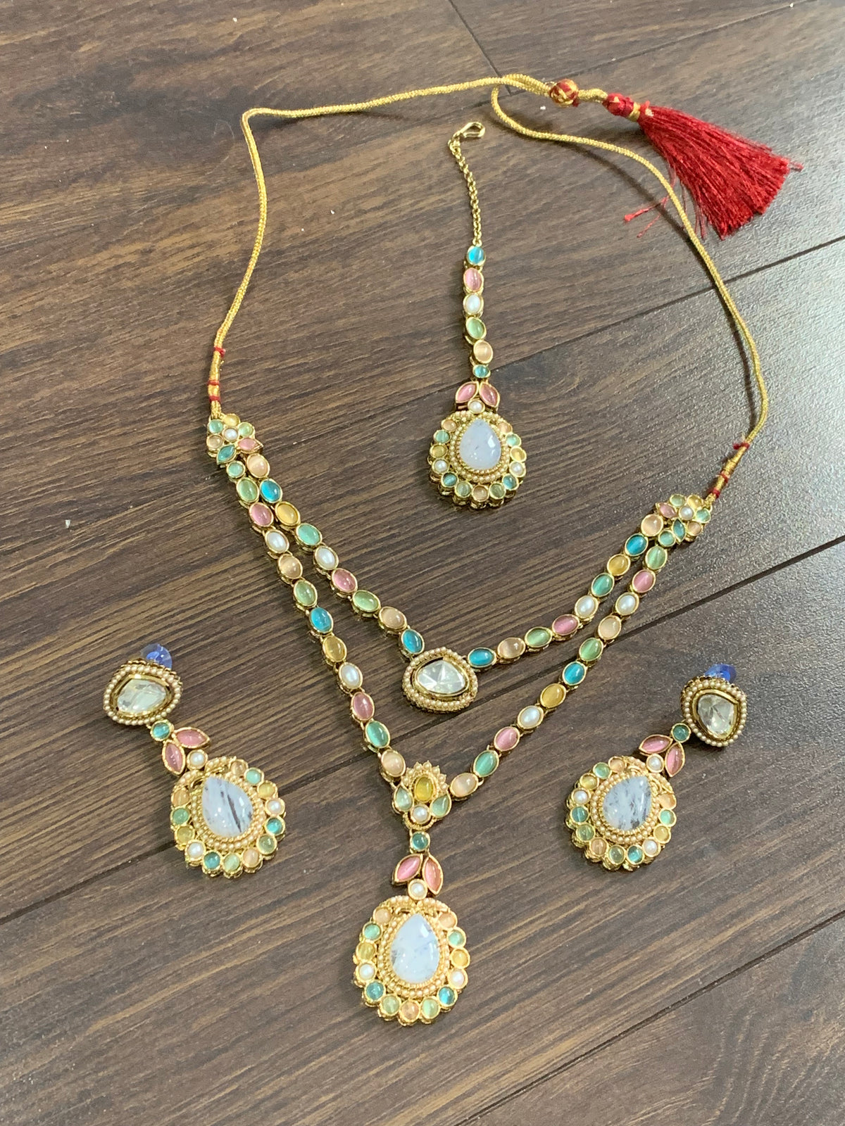 Long Sabyasachi Inspired Necklace Set