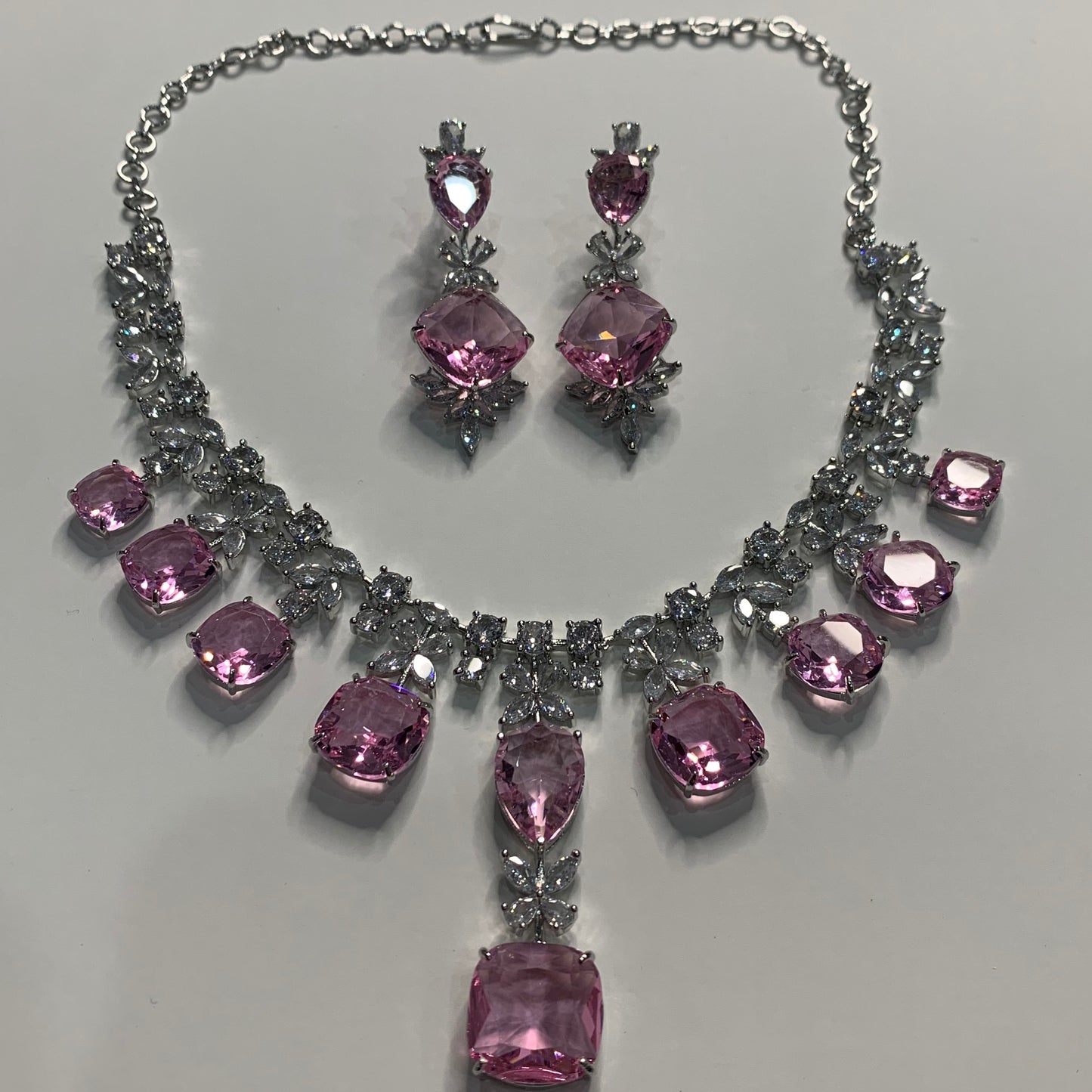 American Diamond Necklace Set image 0