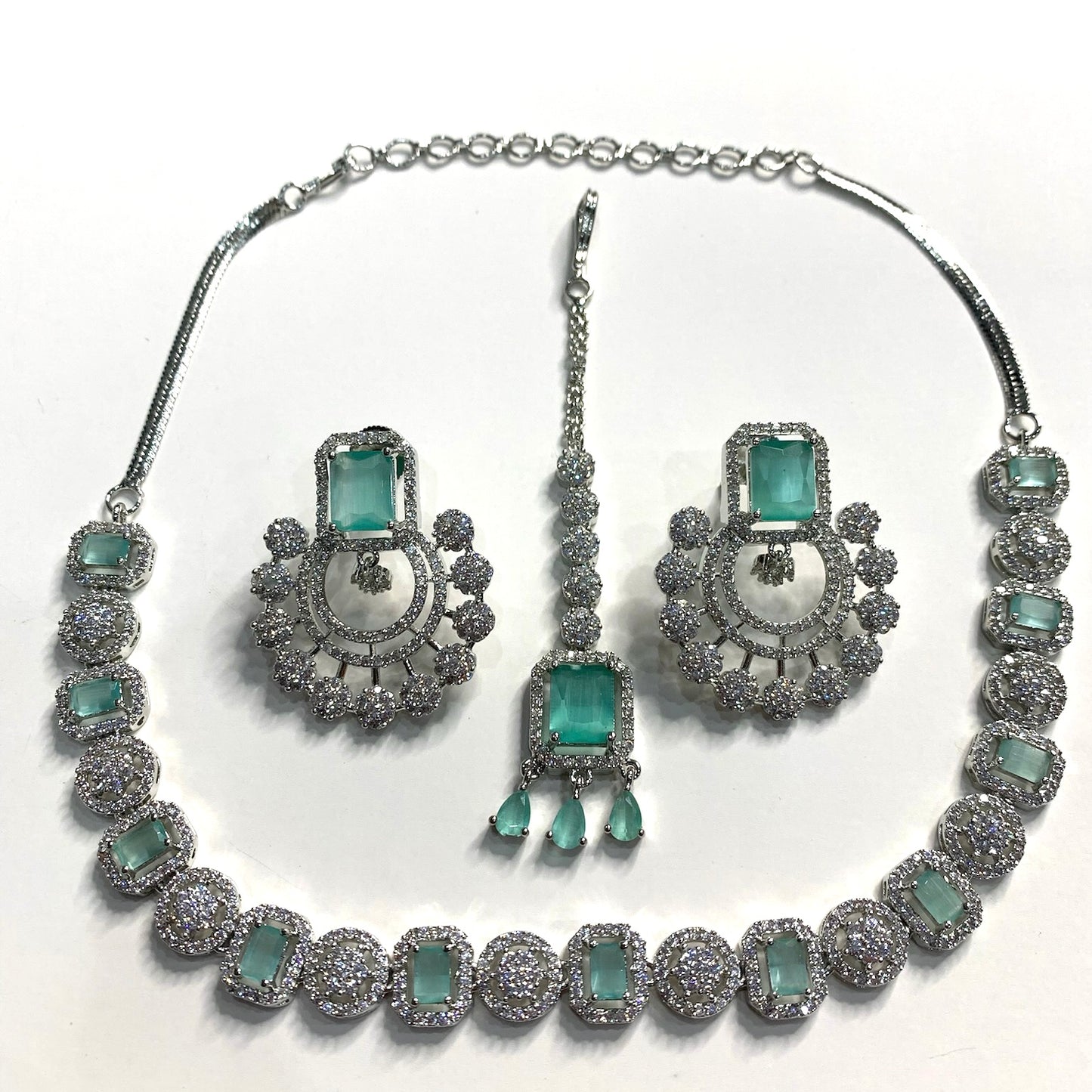 American Diamond Necklace Set image 0