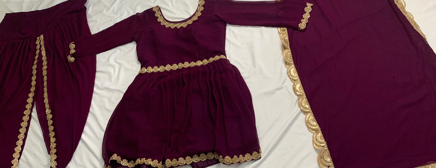 Peplum Dhoti Suit image 0