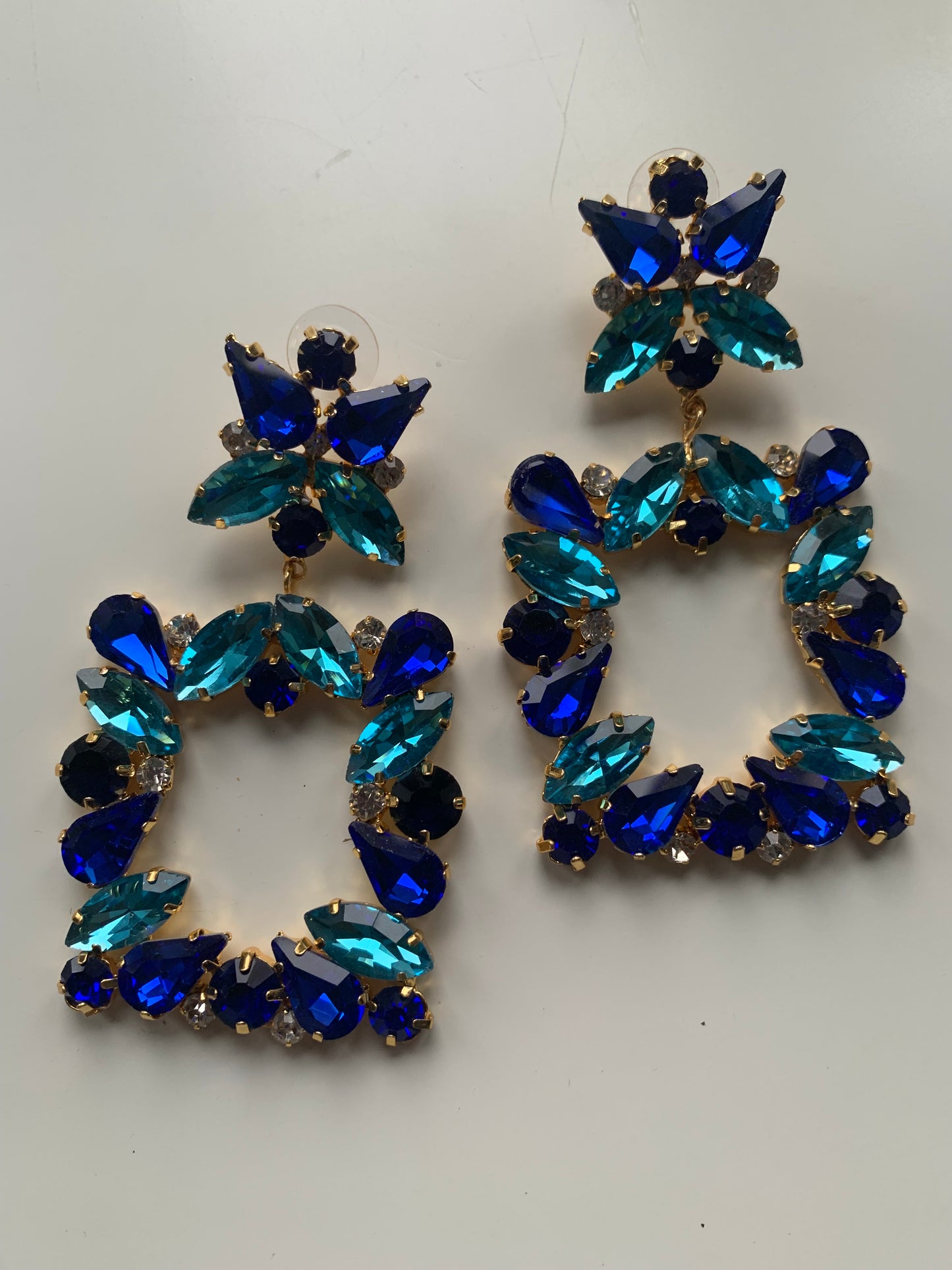 Crystal Square Earrings