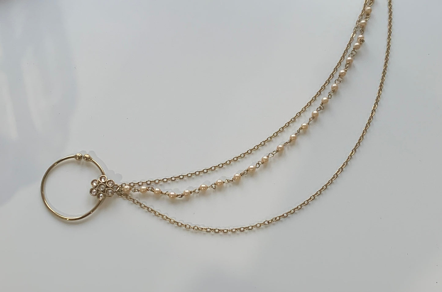 Nose Ring with Chain