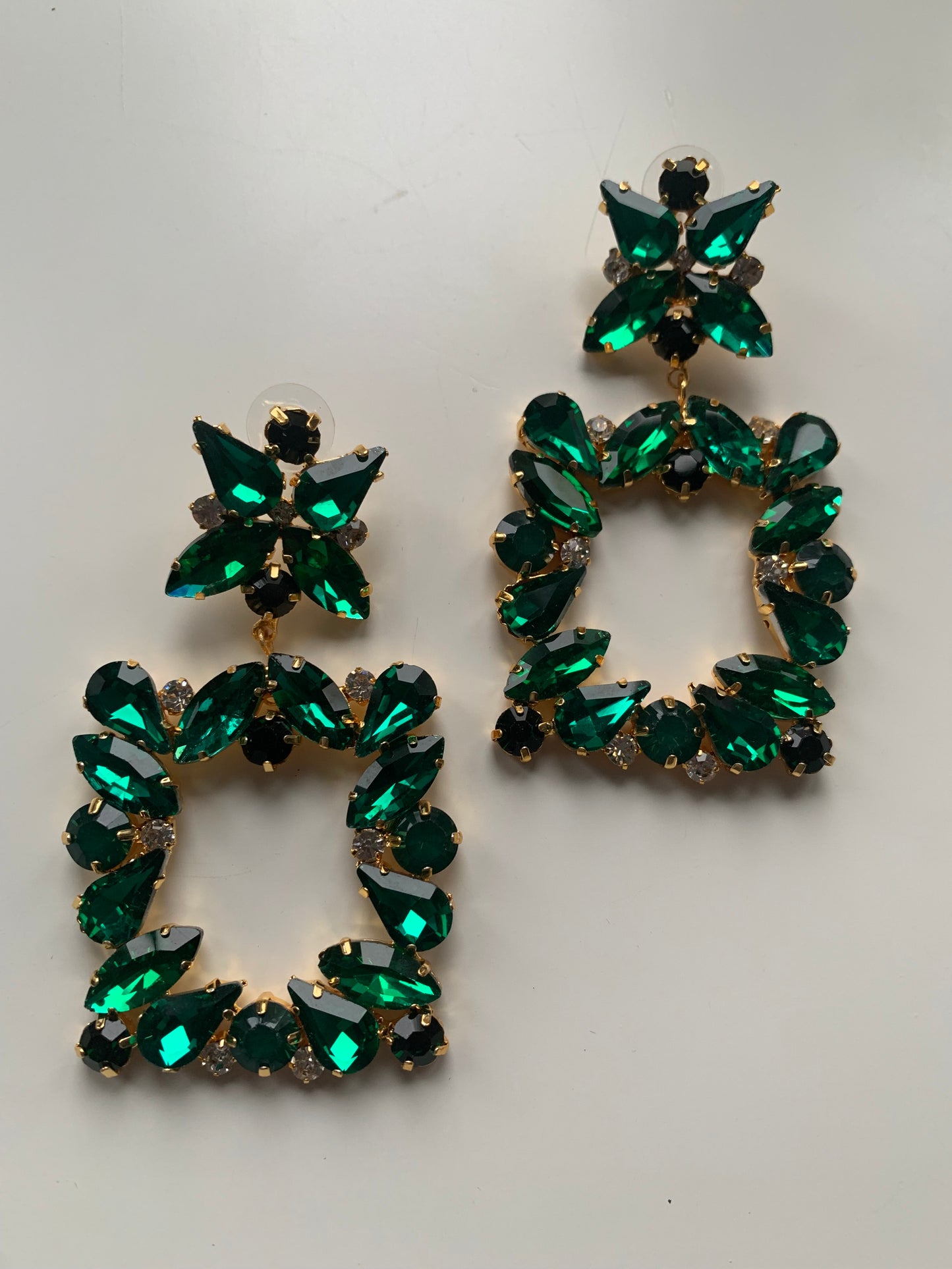 Crystal Square Earrings