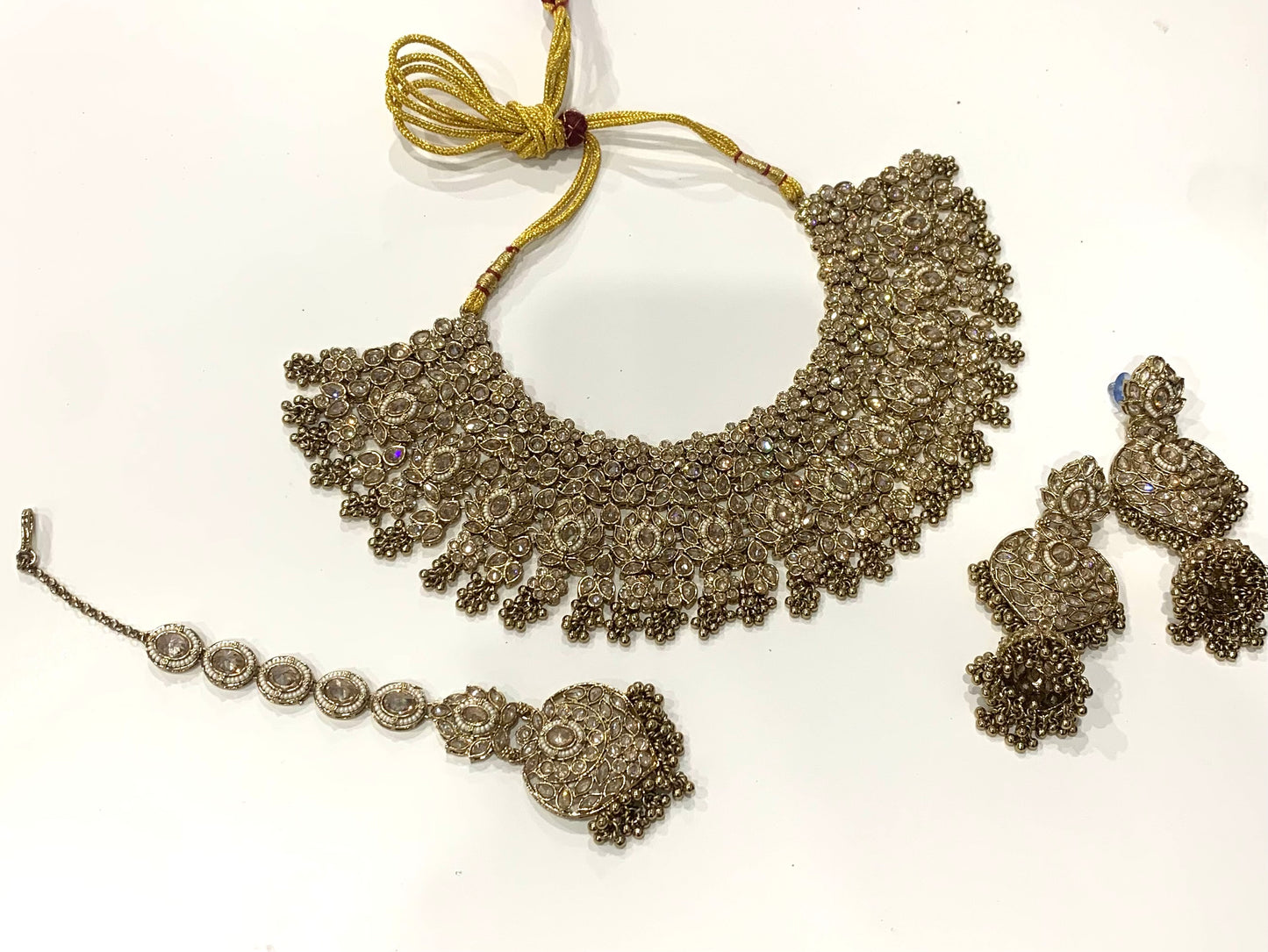 Semi Bridal Polki Necklace Set