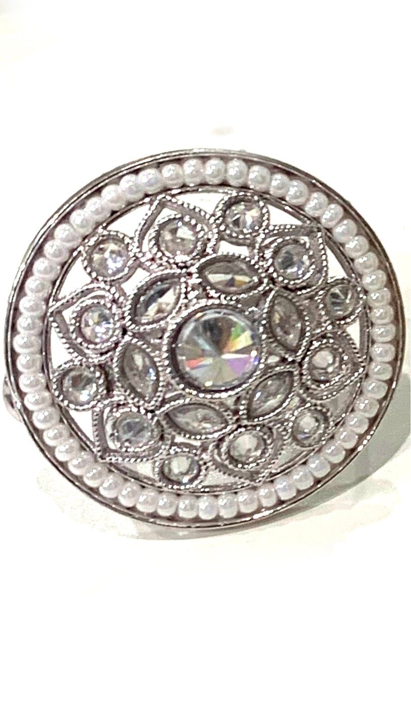 Adjustable Polki Ring