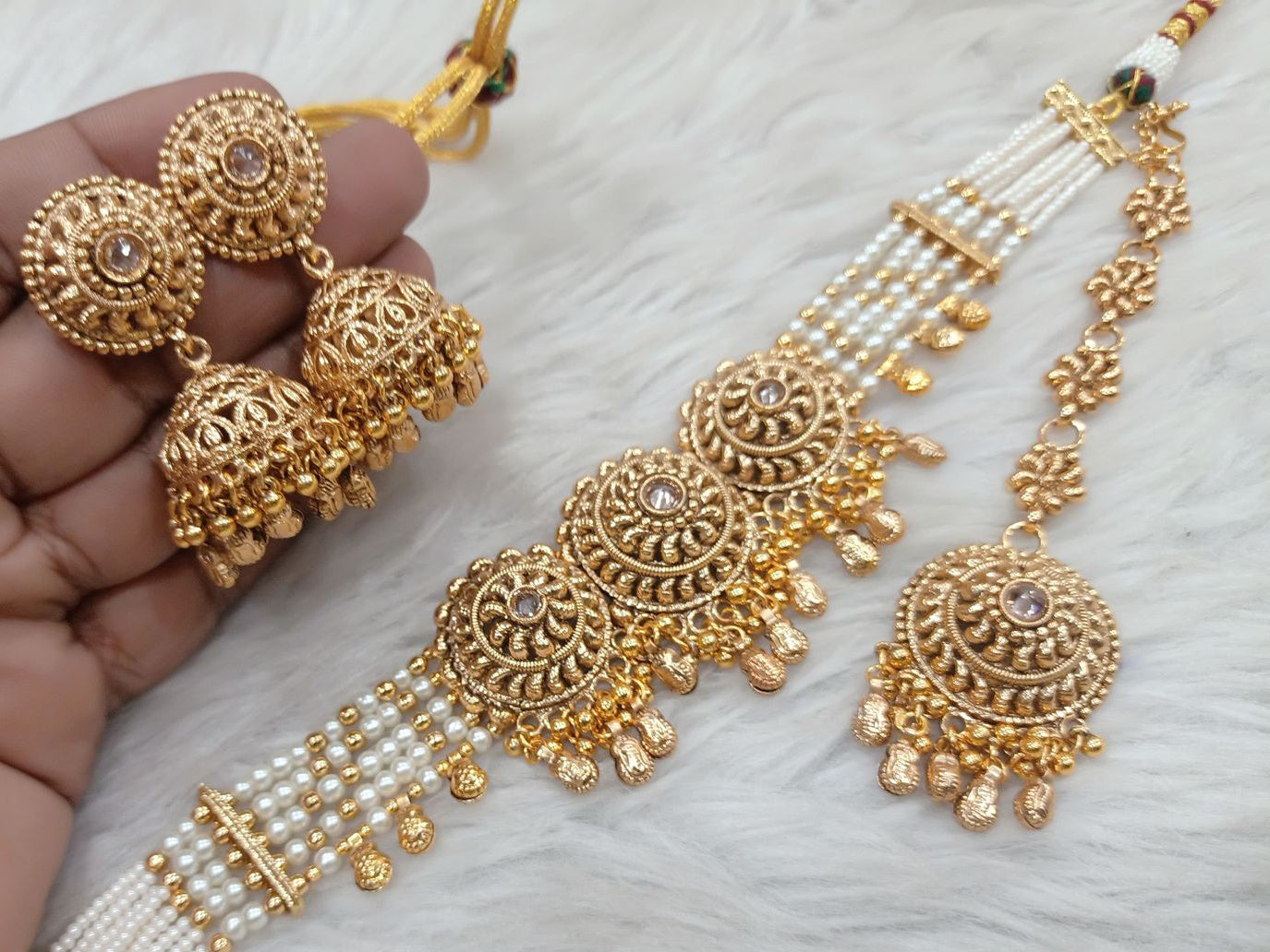 Gold Plated Choker Set