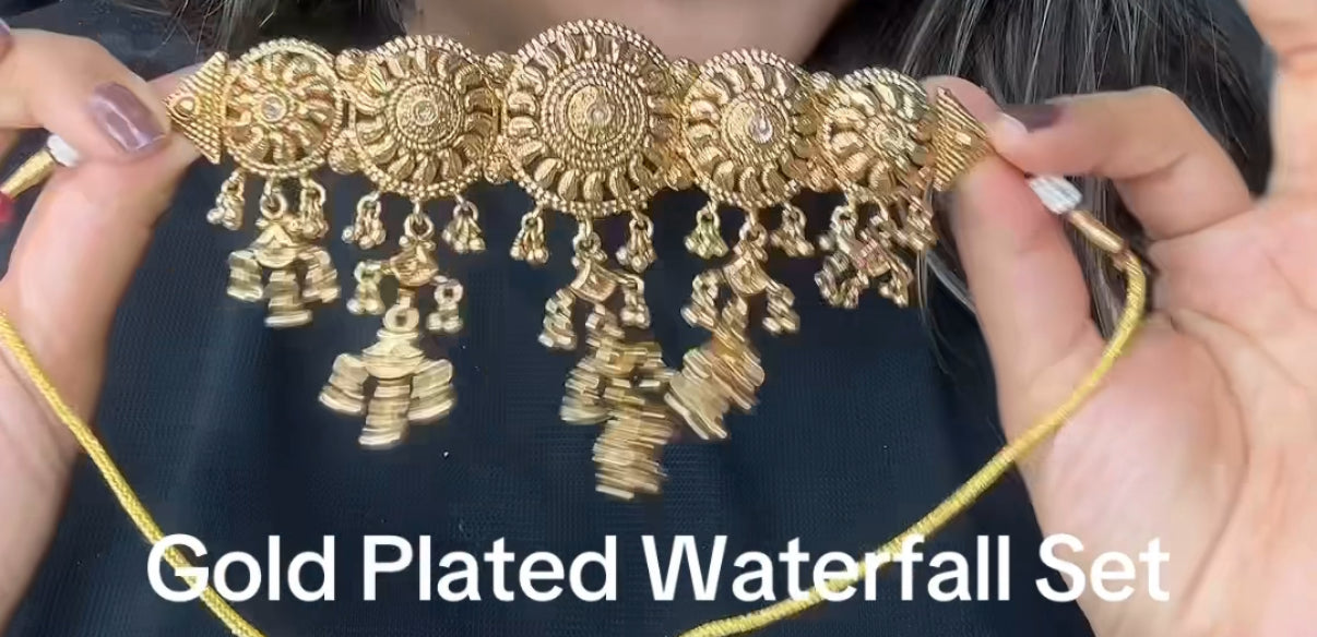 Gold Plated Choker Set