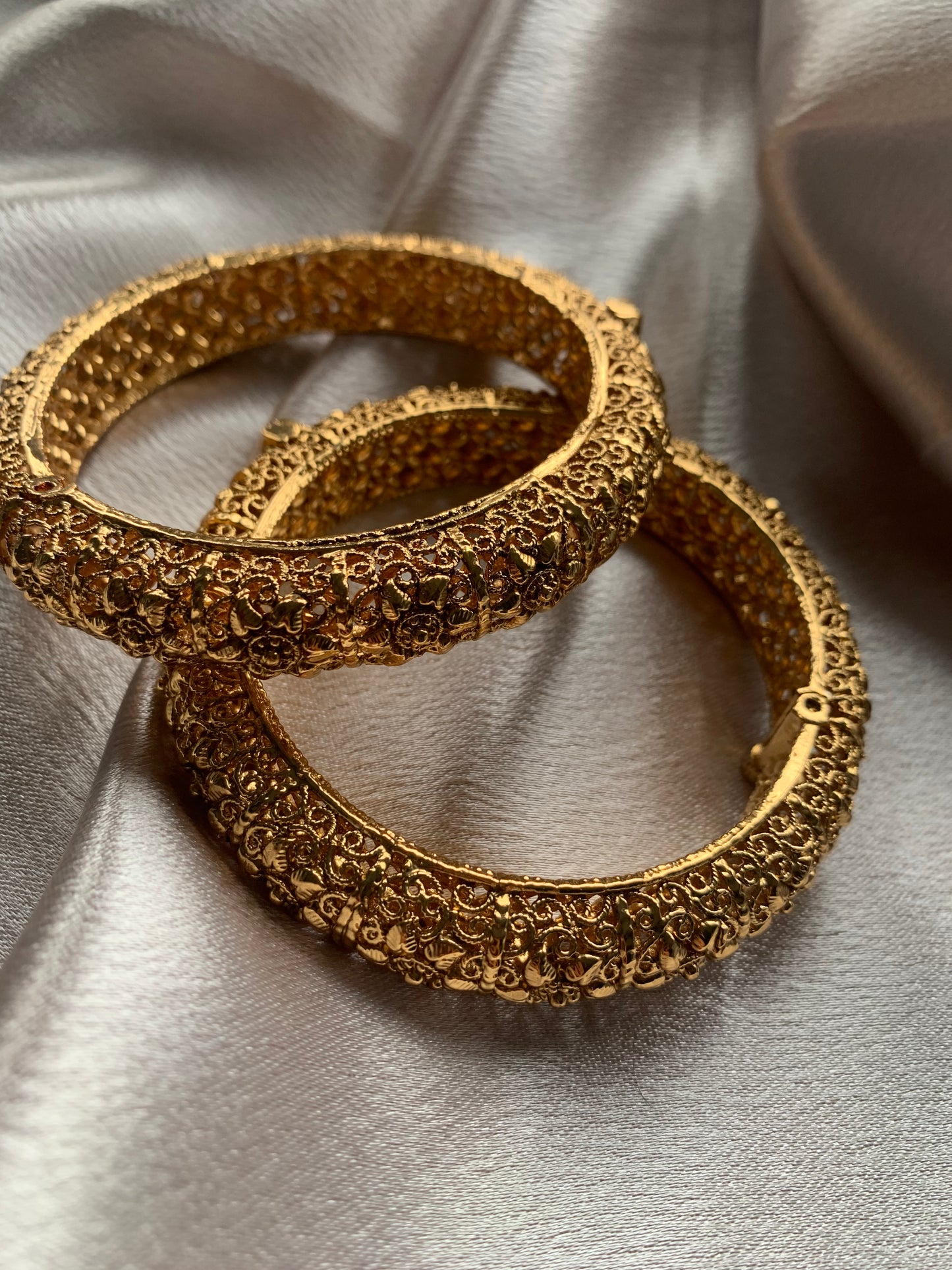 Openable Gold Plated Bangles