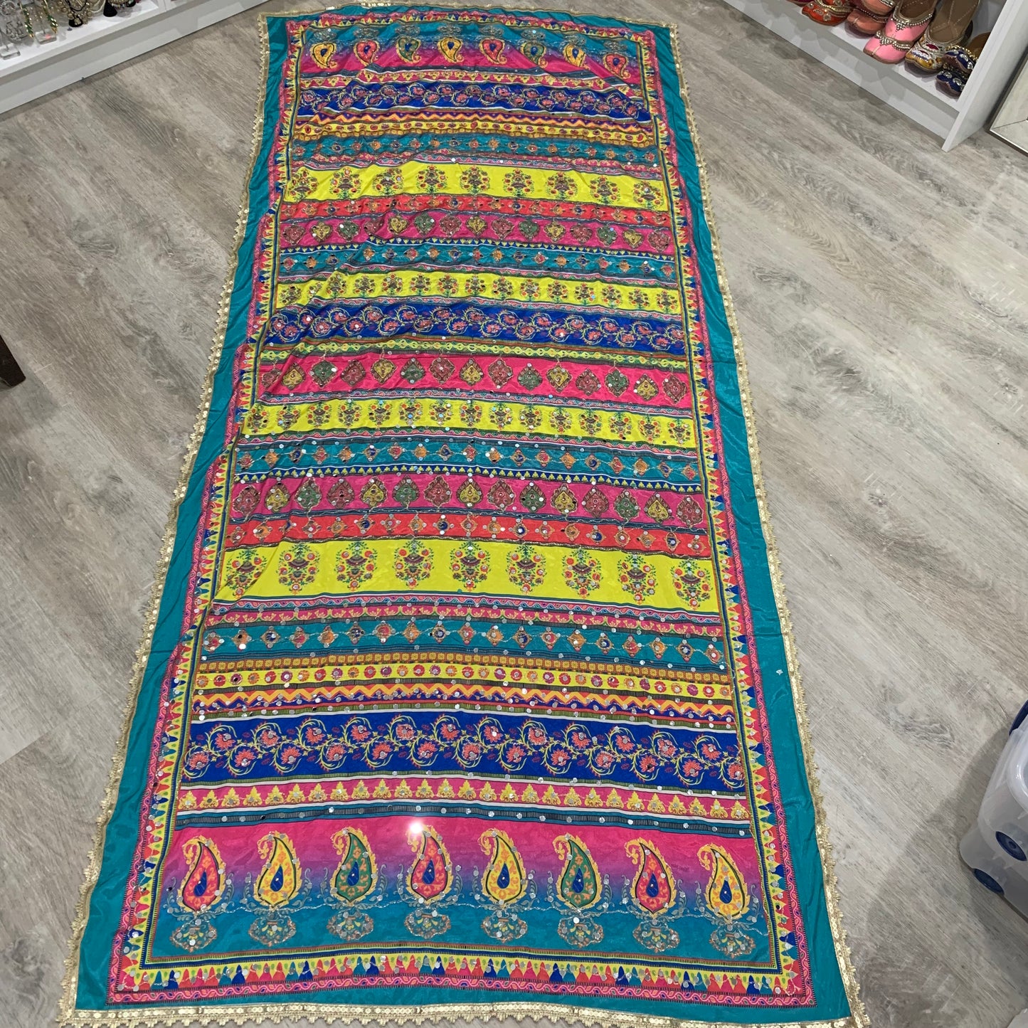 Printed Mirror Dupatta image 0