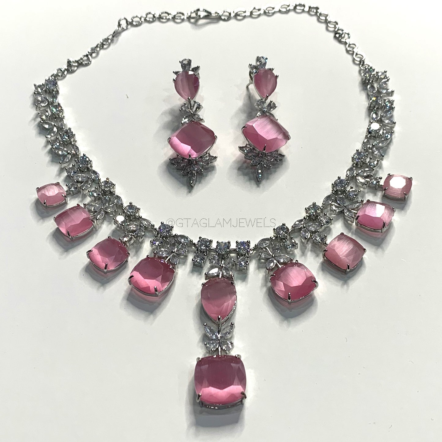 American Diamond Necklace Set image 0