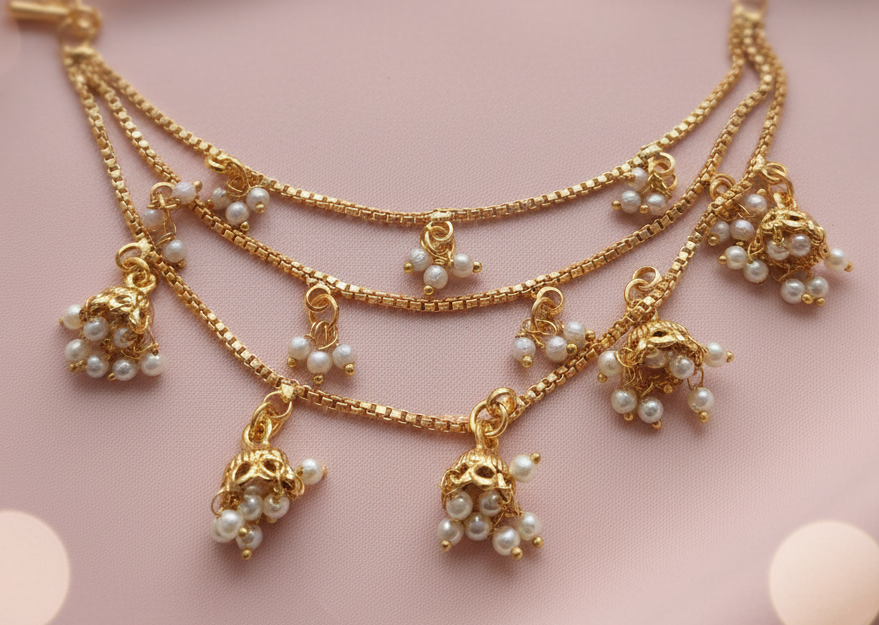 Yellow Gold Sahare/Ear Chain