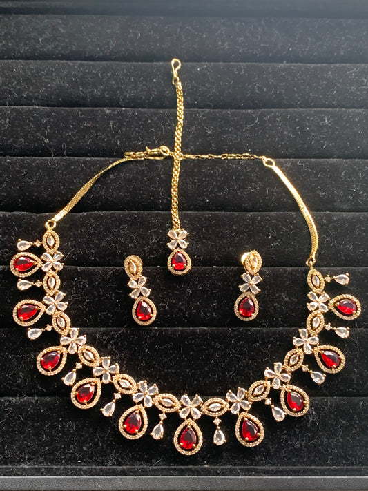 American Diamond Necklace Set