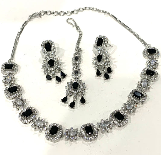 American Diamond Necklace Set