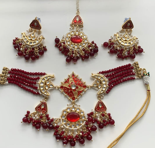 Meenakari Choker Set