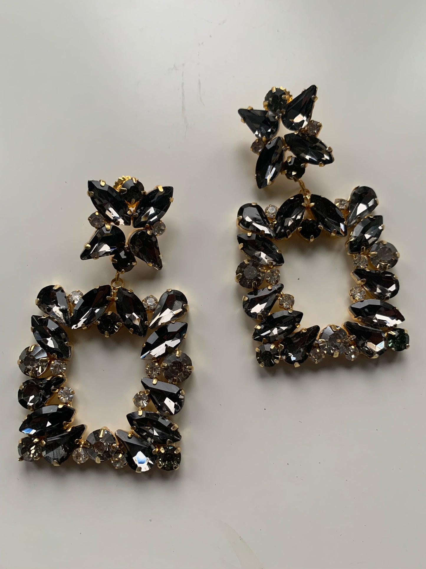 Crystal Square Earrings