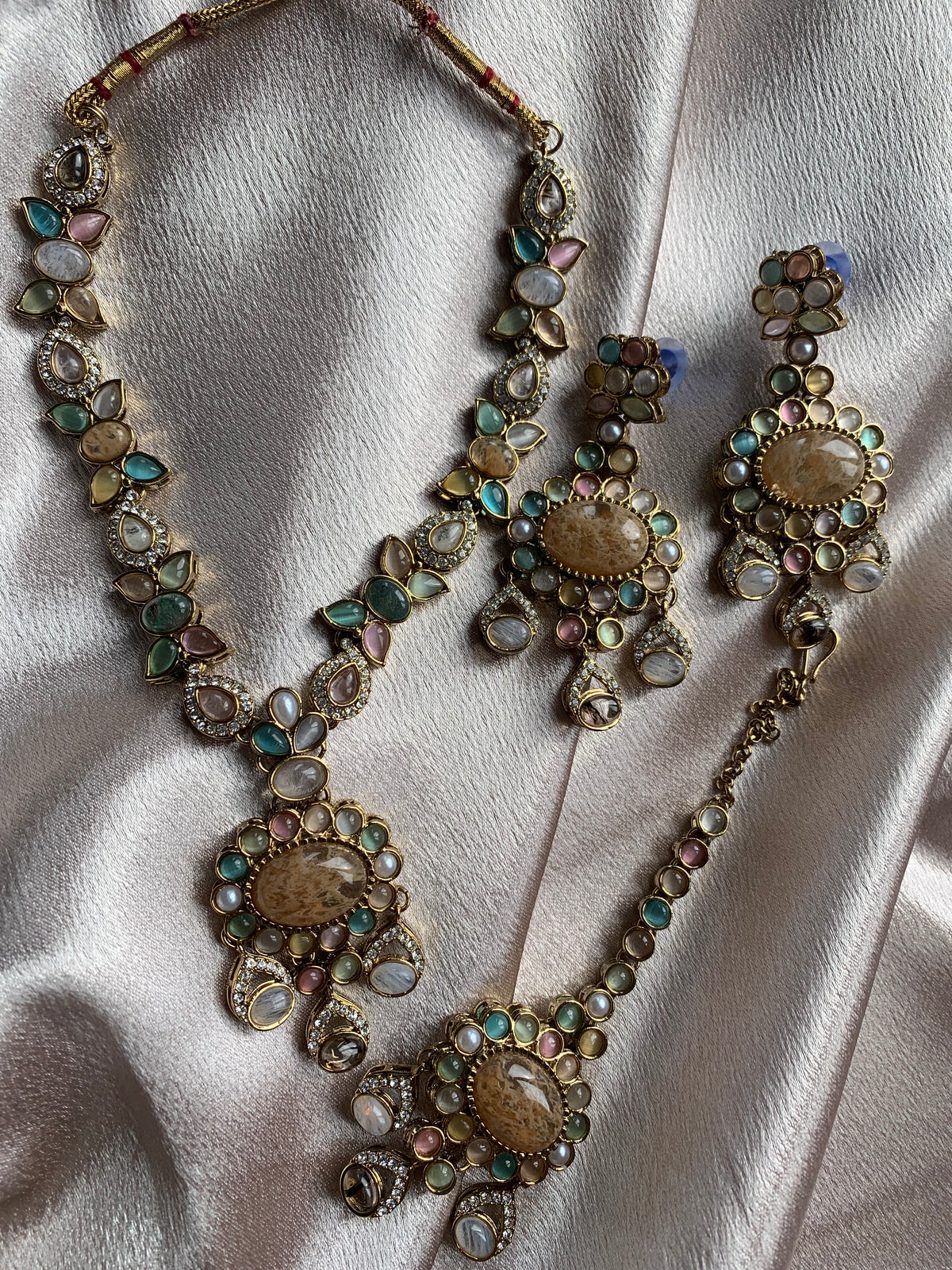 Long Sabyasachi Inspired Necklace Set