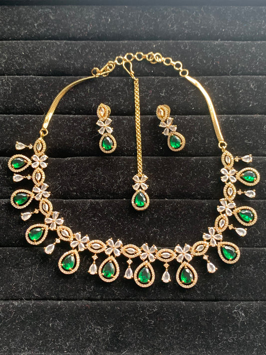 American Diamond Necklace Set