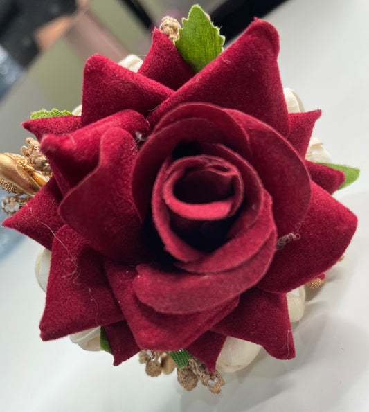 Faux Rose Hair Accessory  image 0