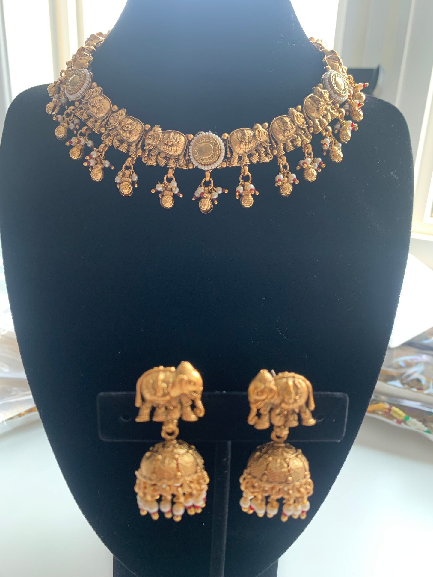 Elephant Necklace Set