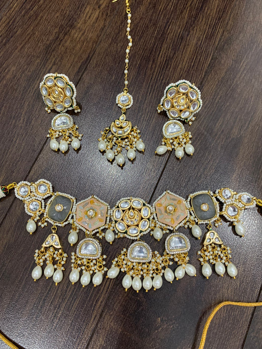 Meenakari Choker Set
