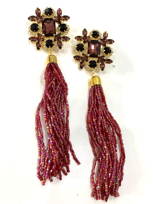 Oversized Tassel Earrings  image 0