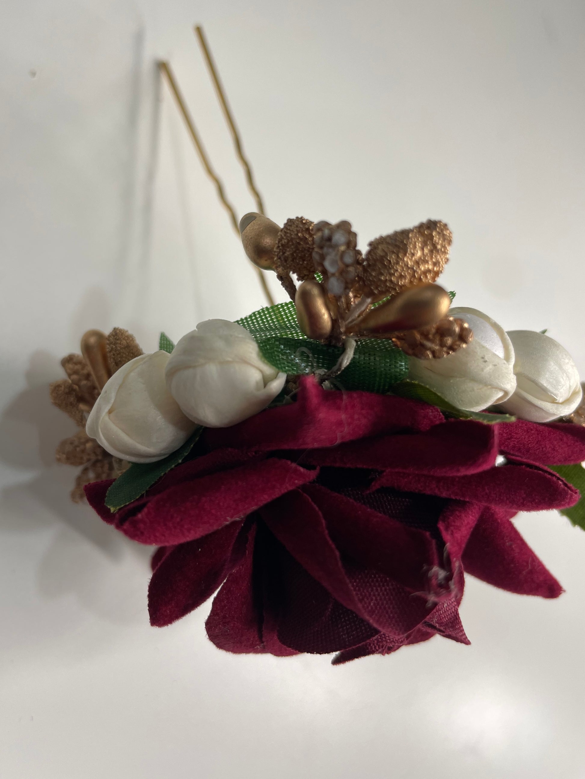 Faux Rose Hair Accessory  image 2