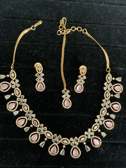 American Diamond Necklace Set