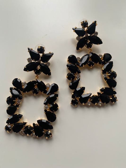 Crystal Square Earrings