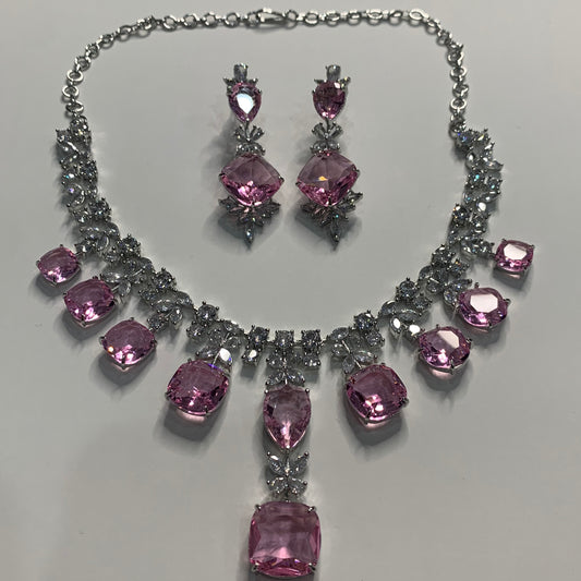 American Diamond Necklace Set image 0