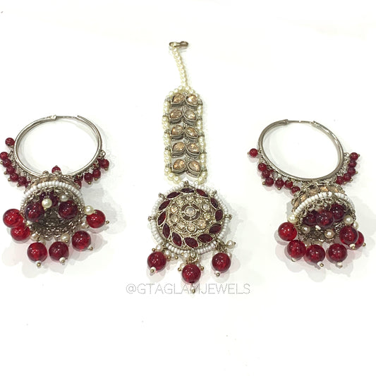 Earrings & Tikka Set image 0