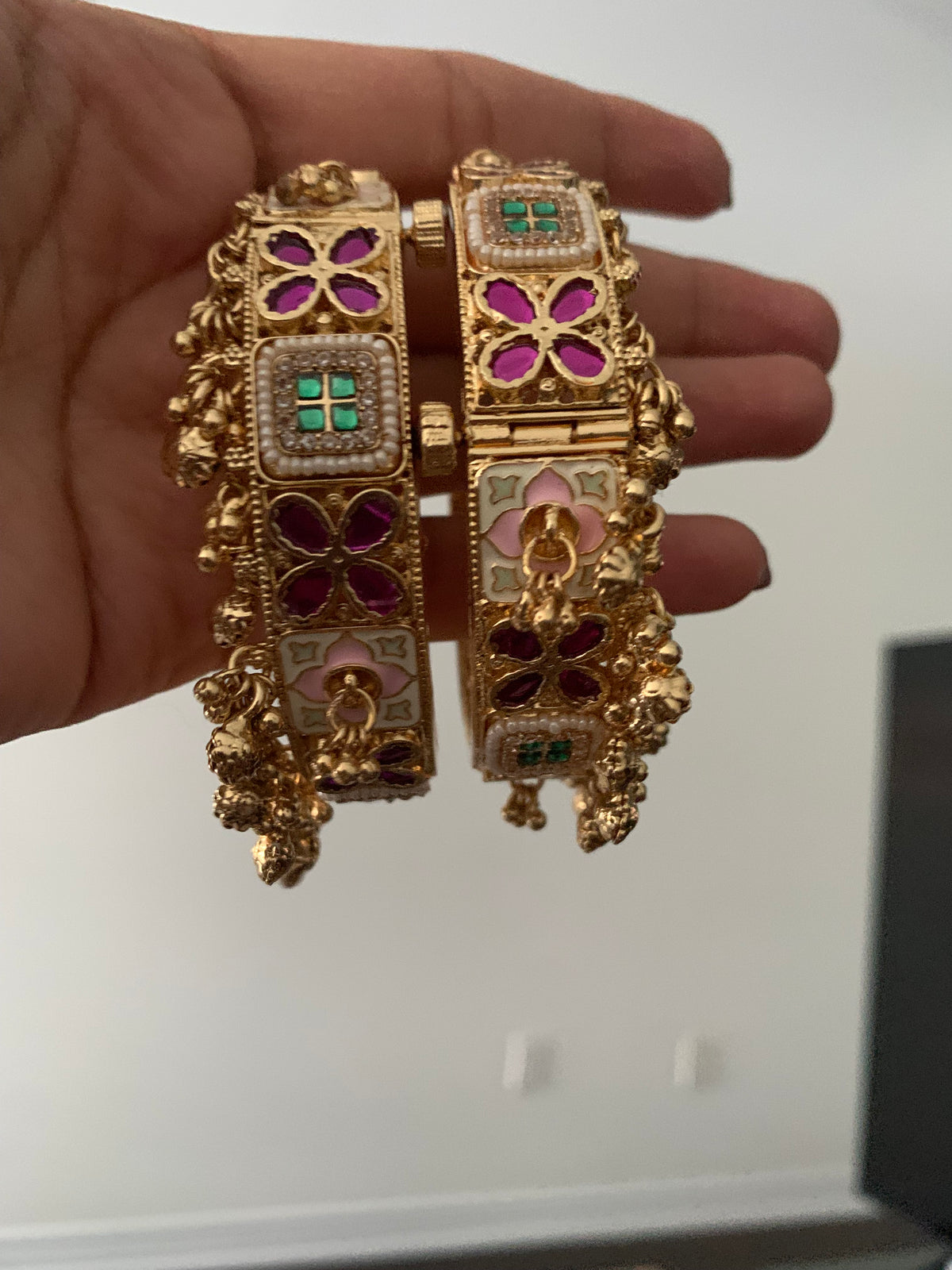 Openable Heritage Bangles with Ghungroo