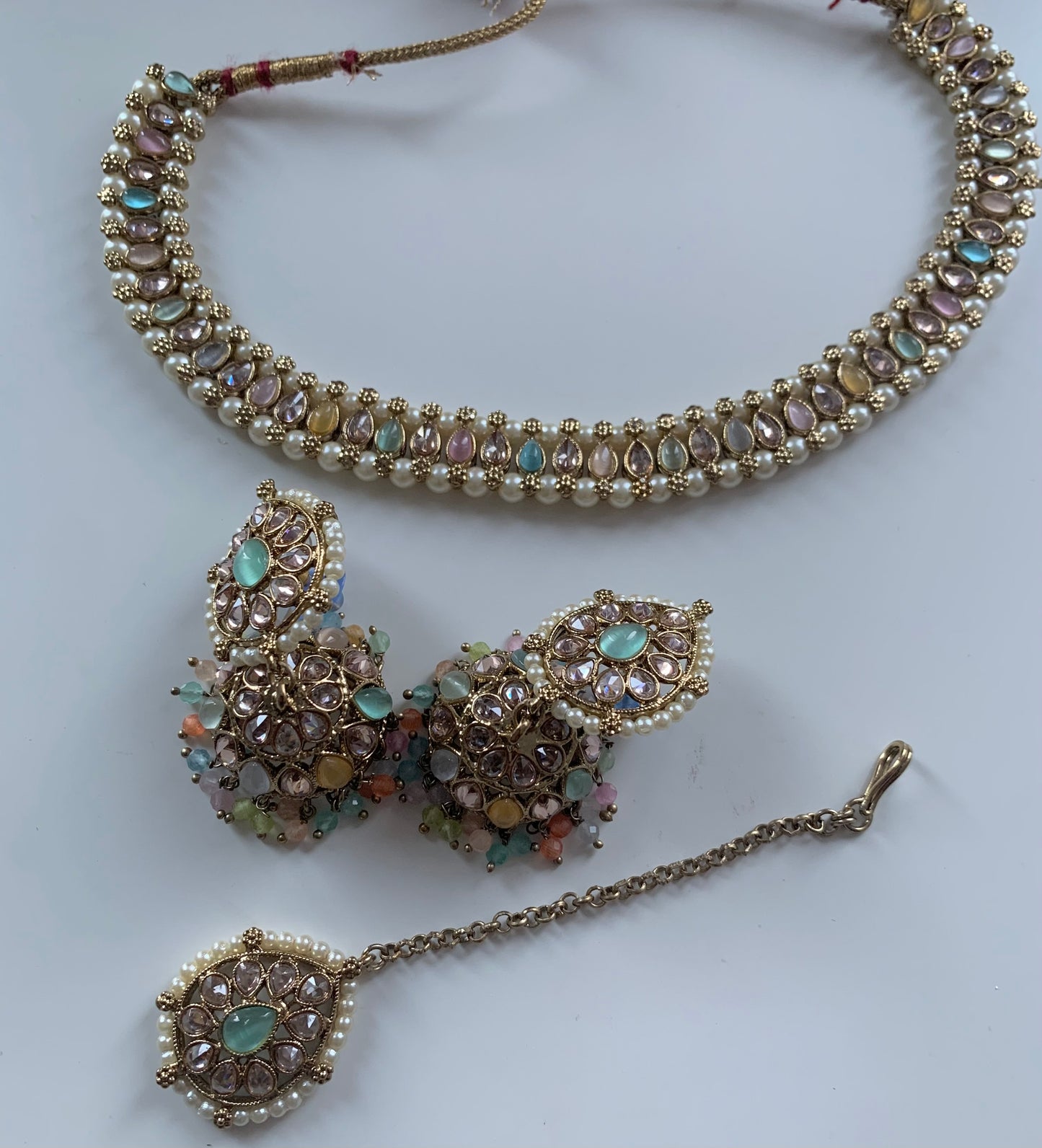 Dainty Polki Necklace Set