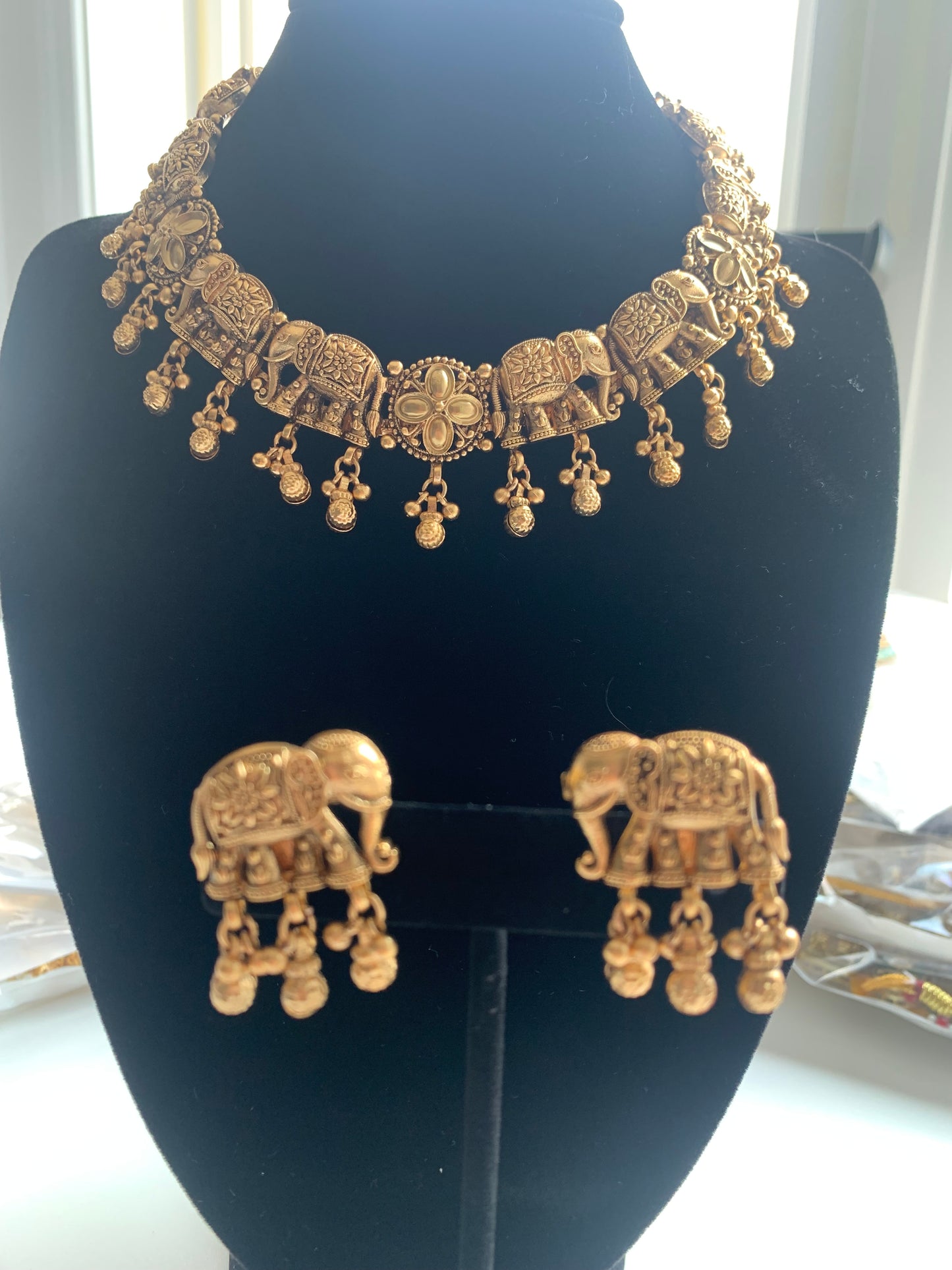 Elephant Necklace Set