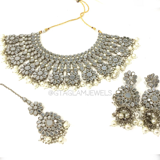 Large Mirror Necklace Set image 0