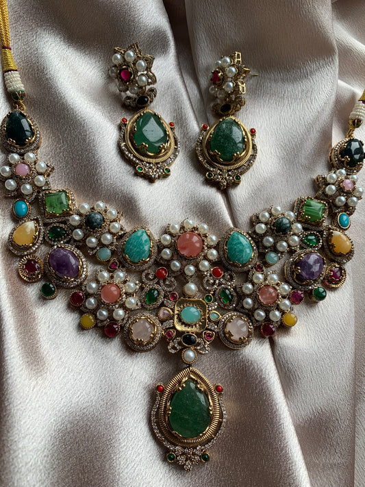 Bridal Multicolour Sabyasachi Necklace Set