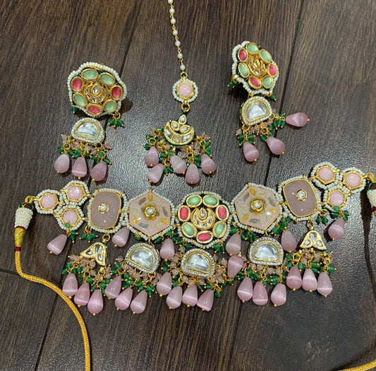 Meenakari Choker Set