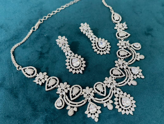 American Diamond Necklace Set
