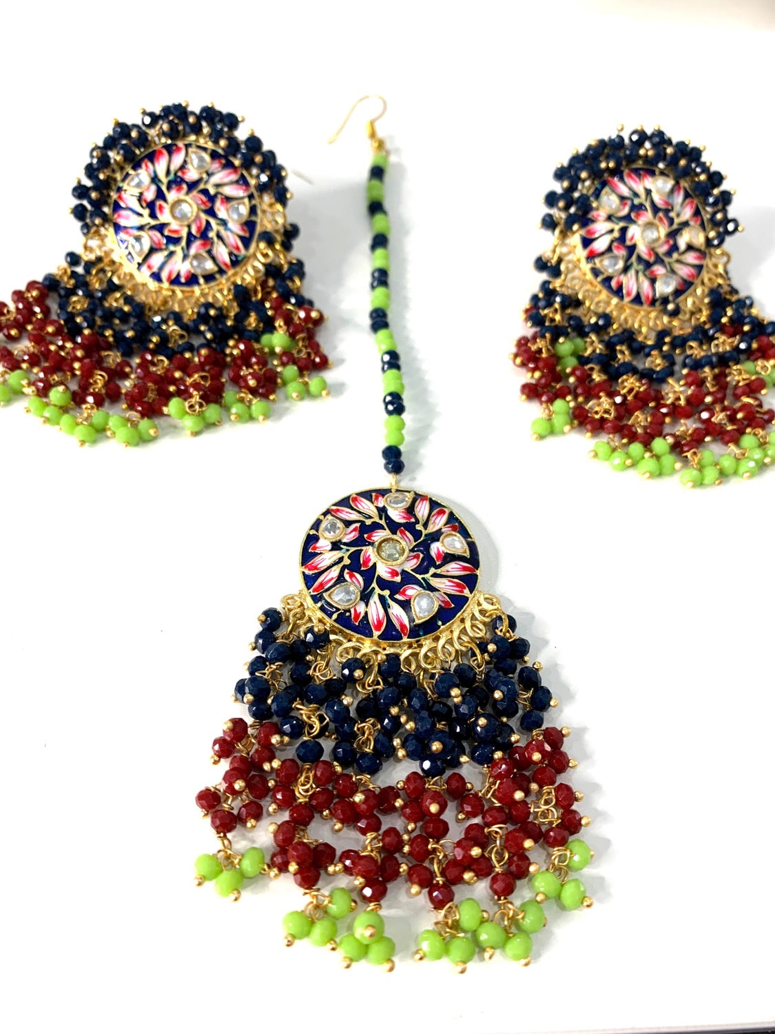 Earrings & Tikka Set  image 0