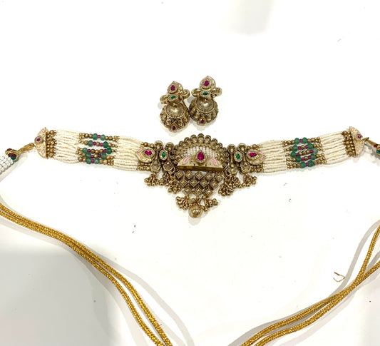 Gold Plated Choker Set