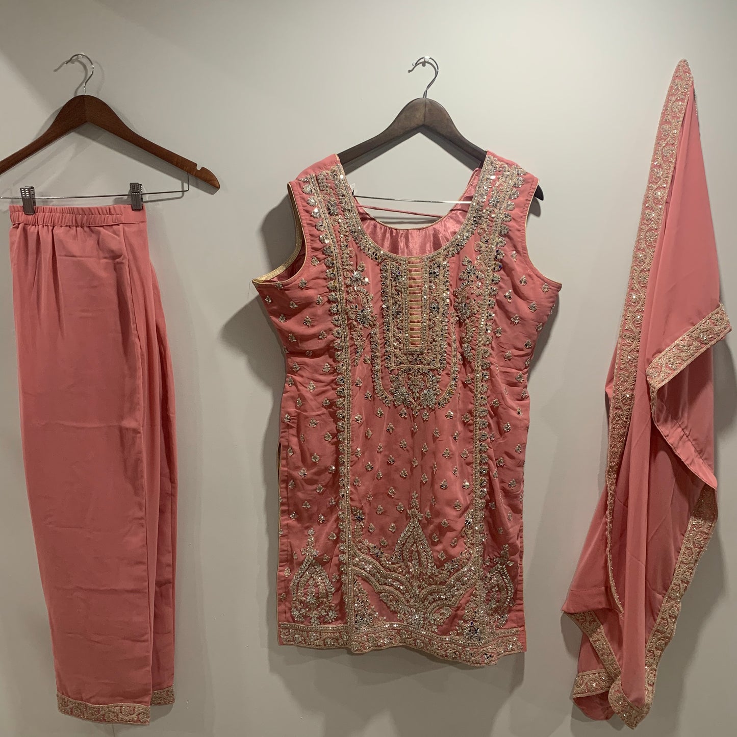 Mirror Work Pant Suit - Size 48 image 0