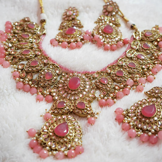Oversized Bridal Necklace Set image 0