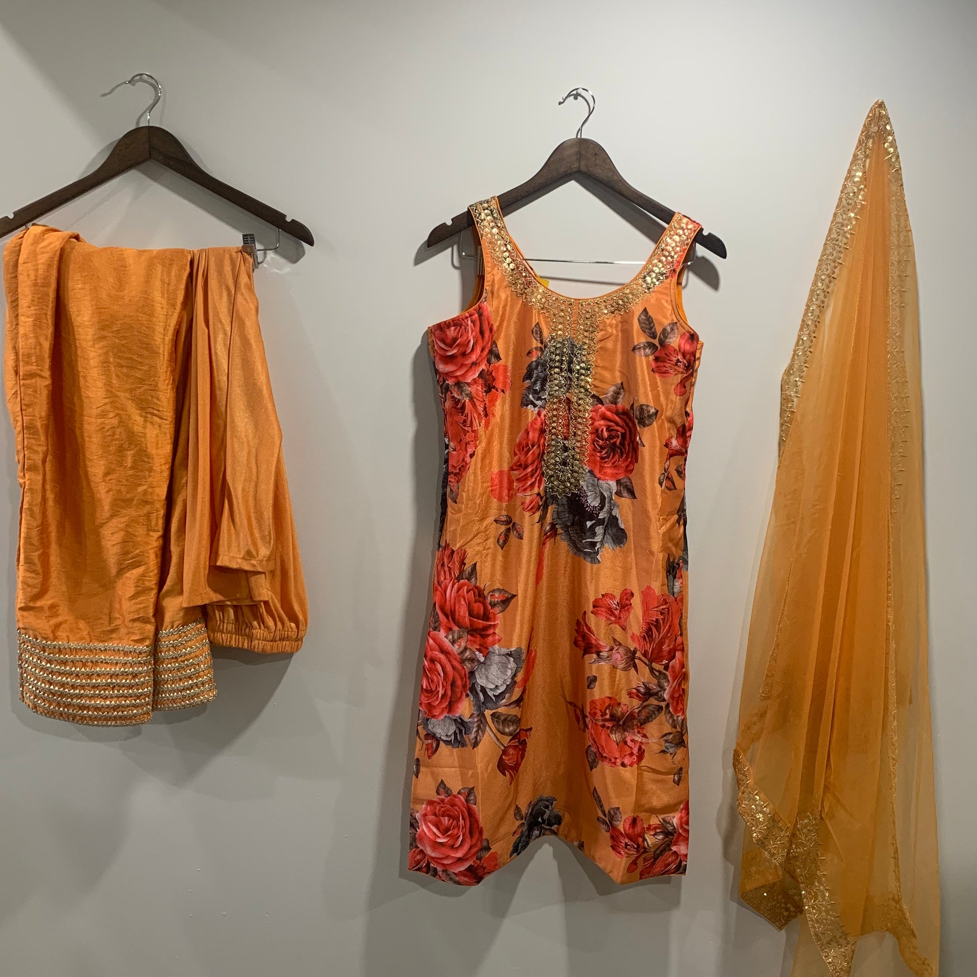 Floral Suit with Pant + Pajami image 0